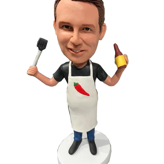 Custom Bobblehead Figurine chef Funny Gifts for Dad/Friend