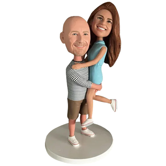 Custom Bobblehead Couple personlized from Your photos - Valentine's Day, Anniversary, Birthday, Wedding