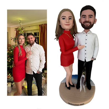 Custom Bobblehead personlized from Your photos For Couplers- Valentine's Day, Anniversary, Birthday, Wedding