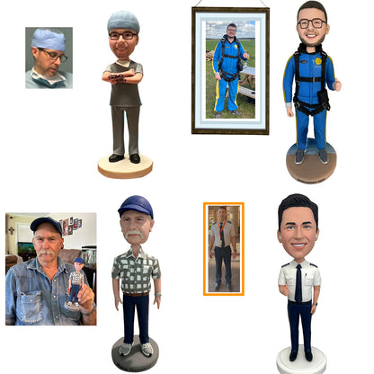 Bobble-Heads Figurine Customized Doll Fisherman