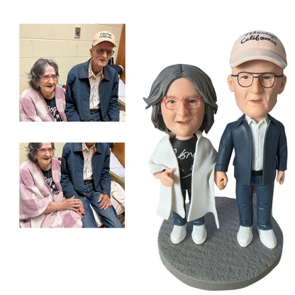 Two People Custom Bobbleheads Figurine Personalized As Anniversary Day