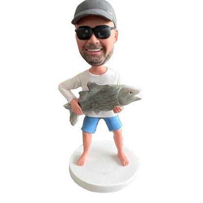 Bobble-Heads Figurine Customized Doll Fisherman