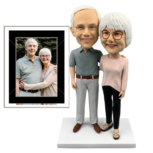 Custom Couple Bobbleheads Figures Personalized