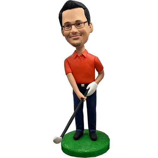 ustom Bobblehead People Who Enjoy Playing Golf Doll