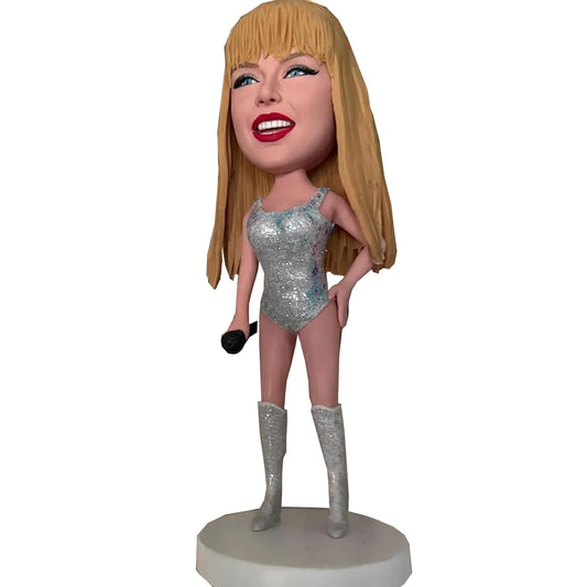 Custom Bobblehead Female Singer Custom Bobblehead Doll